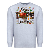 Heather Grey one dope teacher Premium Sweatshirt - texasbilliewilder
