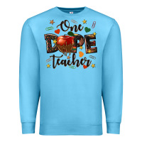 Ocean Blue one dope teacher Premium Sweatshirt - texasbilliewilder