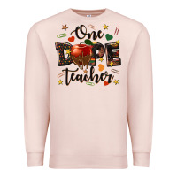 Pale Pink one dope teacher Premium Sweatshirt - texasbilliewilder
