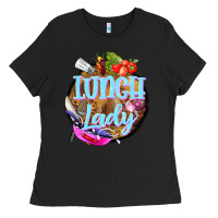 Black western lunch lady Ladies Tee - BarkalooDesign