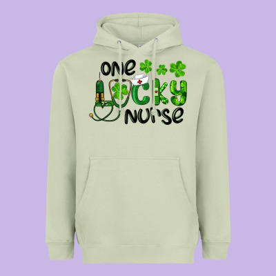 Heavyweight Hoodie one lucky nurse