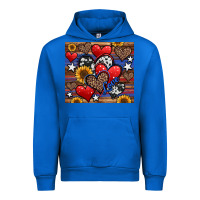 Cobalt 4th of july american hearts Urban Hoodie - Jasminsmagicworld