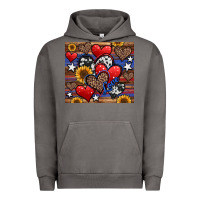 Pigment Tornado 4th of july american hearts Urban Hoodie - Jasminsmagicworld
