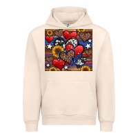 Sandshell 4th of july american hearts Urban Hoodie - Jasminsmagicworld