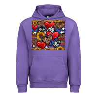 Tulip 4th of july american hearts Urban Hoodie - Jasminsmagicworld