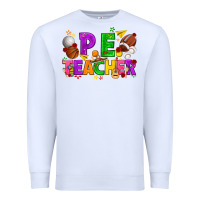 White p.e. teacher cinco de mayo Premium Sweatshirt - texasbilliewilder