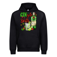 Black gin`gle bells with bottle and cocktail Urban Hoodie - AdoDesignShop