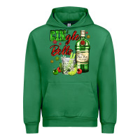 Emerald gin`gle bells with bottle and cocktail Urban Hoodie - AdoDesignShop