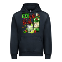 Navy gin`gle bells with bottle and cocktail Urban Hoodie - AdoDesignShop
