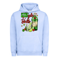 Pigment Grape Ice gin`gle bells with bottle and cocktail Urban Hoodie - AdoDesignShop