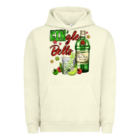 Pigment Pistachio gin`gle bells with bottle and cocktail Urban Hoodie - AdoDesignShop
