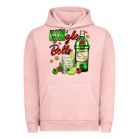 Pigment Salmon gin`gle bells with bottle and cocktail Urban Hoodie - AdoDesignShop