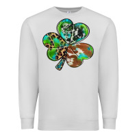 Dove Grey western shamrock Premium Sweatshirt - RanaPortraitStore