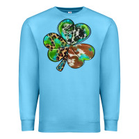 Ocean Blue western shamrock Premium Sweatshirt - RanaPortraitStore