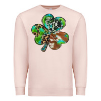Pale Pink western shamrock Premium Sweatshirt - RanaPortraitStore