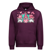 Mauve Wine valentines day gnomes Urban Hoodie - Jasminsmagicworld