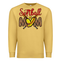 Antique Gold softball mom Premium Sweatshirt - Zillion Design Studio