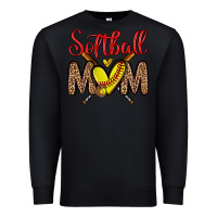 Black softball mom Premium Sweatshirt - Zillion Design Studio
