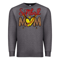 Charcoal Heather softball mom Premium Sweatshirt - Zillion Design Studio