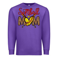 Purple softball mom Premium Sweatshirt - Zillion Design Studio