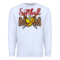 White softball mom Premium Sweatshirt - Zillion Design Studio