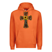 Carrot leopard gemstone sunflower cross Premium Hoodie - JahusDesignShop