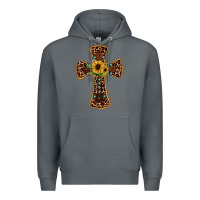 Rock leopard gemstone sunflower cross Premium Hoodie - JahusDesignShop