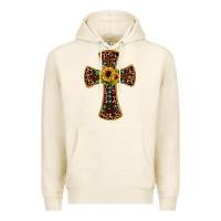 Tofu leopard gemstone sunflower cross Premium Hoodie - JahusDesignShop