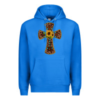 True Royal leopard gemstone sunflower cross Premium Hoodie - JahusDesignShop