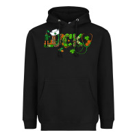 Black st patricks day lucky nurse Heavyweight Hoodie - RanaPortraitStore