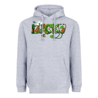 Heather Grey st patricks day lucky nurse Heavyweight Hoodie - RanaPortraitStore