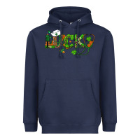 Navy st patricks day lucky nurse Heavyweight Hoodie - RanaPortraitStore
