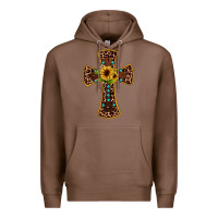 Chestnut leopard gemstone sunflower cross Premium Hoodie - JahusDesignShop