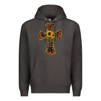 Smoke leopard gemstone sunflower cross Premium Hoodie - JahusDesignShop
