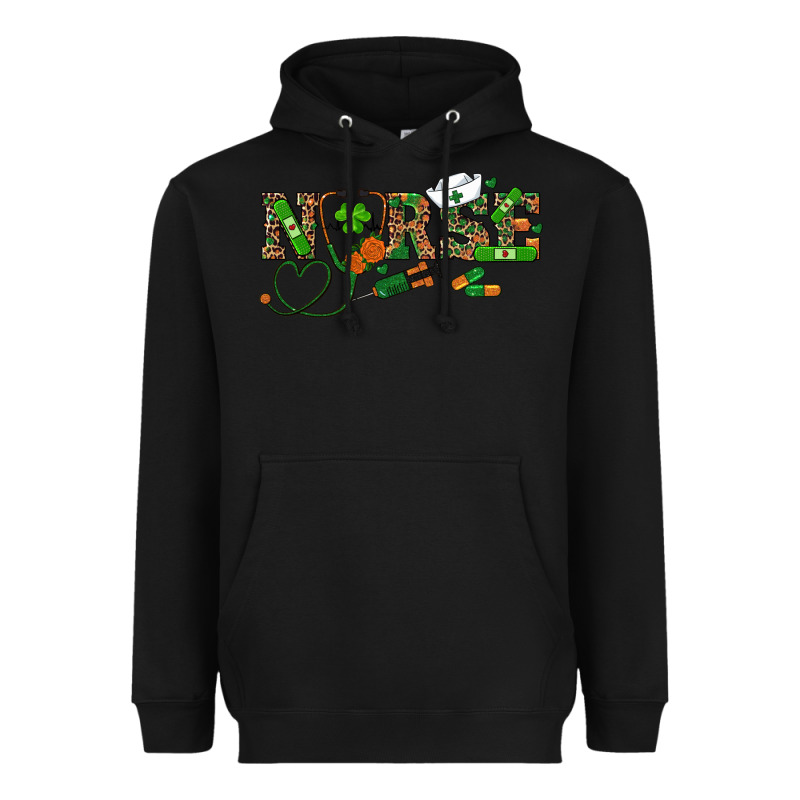 St Patricks Day Nurse Heavyweight Hoodie by RanaPortraitStore | Teevron