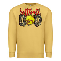 Antique Gold softball dad Premium Sweatshirt - Zillion Design Studio