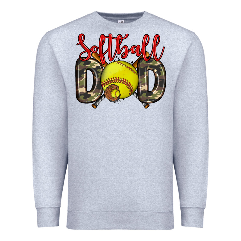 Softball Dad Premium Sweatshirt by Zillion Design Studio | Teevron