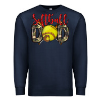 Navy softball dad Premium Sweatshirt - Zillion Design Studio