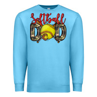Ocean Blue softball dad Premium Sweatshirt - Zillion Design Studio