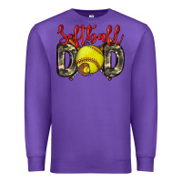 Purple softball dad Premium Sweatshirt - Zillion Design Studio