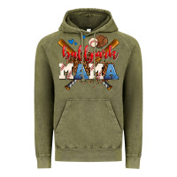 Vintage Olive ballpark mama Vintage Hoodie - AdoDesignShop