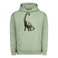 Pigment Oil Green brachiosaurus Urban Hoodie - Artiststas