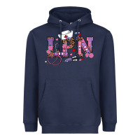Navy valentines day lpn Heavyweight Hoodie - RanaPortraitStore