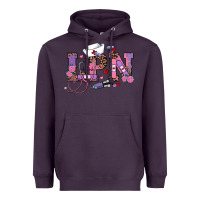 Plum valentines day lpn Heavyweight Hoodie - RanaPortraitStore