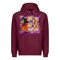 Burgundy in a world full of princesses be a witch tumbler Premium Hoodie - BundleAndBundleShop