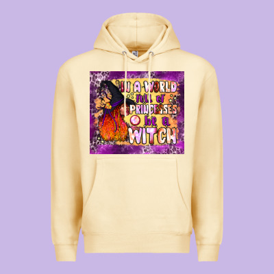 In A World Full Of Princesses Be A Witch Tumbler Premium Hoodie Designed By Bundleandbundleshop