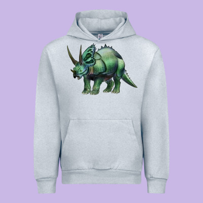 Dinosaur Triceratops Urban Hoodie Designed By Artiststas