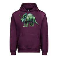 Mauve Wine dinosaur triceratops Urban Hoodie - Artiststas