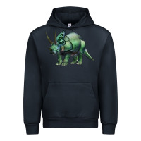 Navy dinosaur triceratops Urban Hoodie - Artiststas