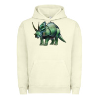Pigment Pistachio dinosaur triceratops Urban Hoodie - Artiststas